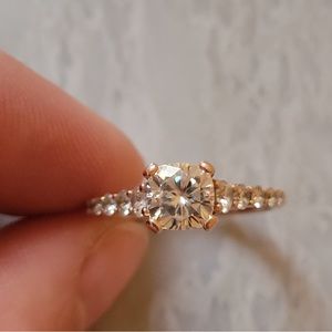 Gabriel & co engagement ring 7 rose gold